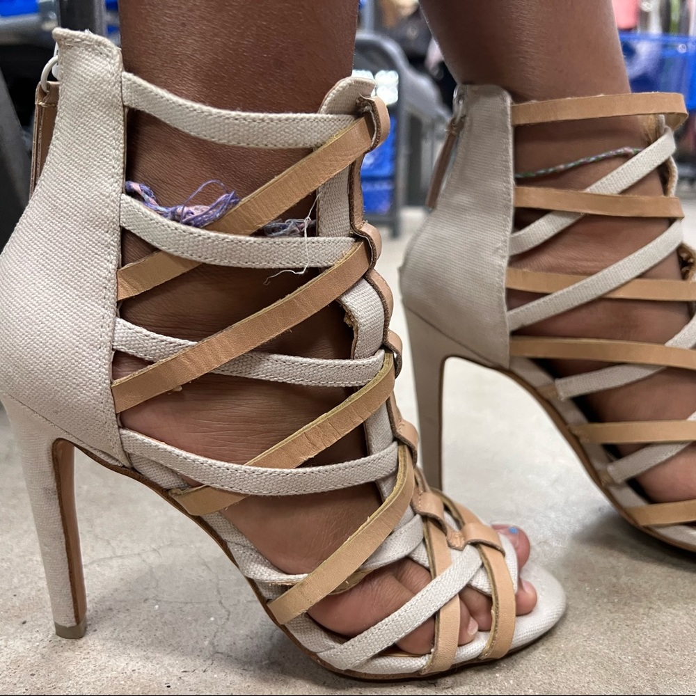 Joe’s Strappy Gladiator stiletto sandals